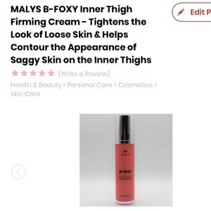 NIB MALYS B-FOXY Inner Thigh Firming Cream